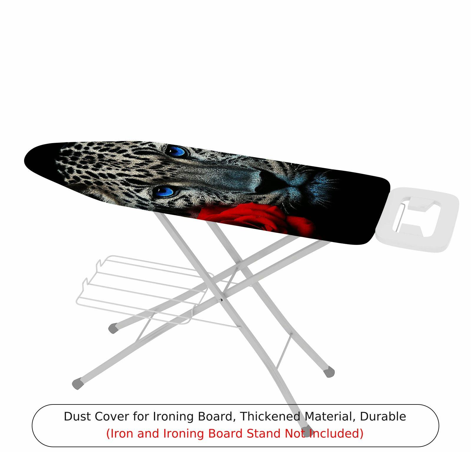 1-Piece Leopard Rose Animal  Ironing Board Cover, Universal Size, Without Board