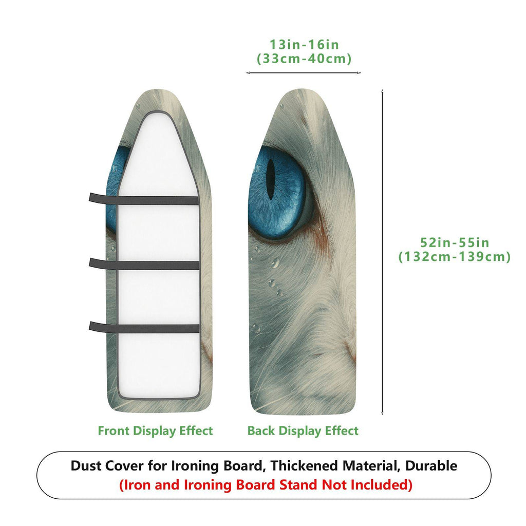 1-Piece Cat Eye Animal Print Blue  Ironing Board Cover, Universal Size, Without Board