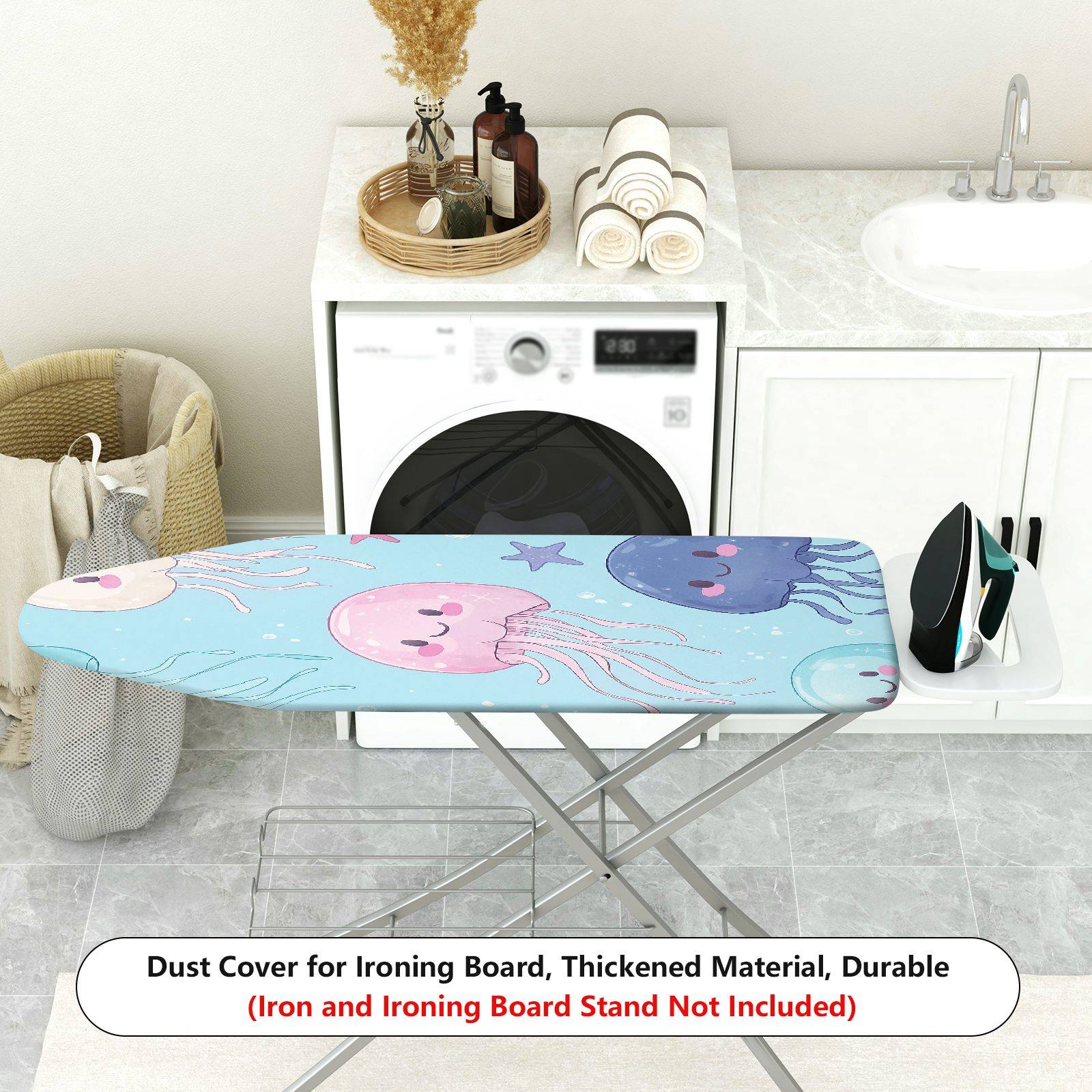 1-Piece Jellyfish  Ocean  Ironing Board Cover, Universal Size, Without Board