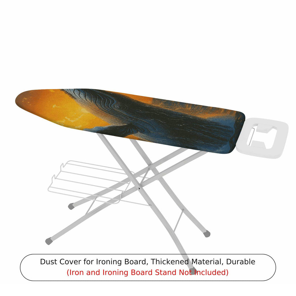 1-Piece Whale Ocean Sunset  Ironing Board Cover, Universal Size, Without Board