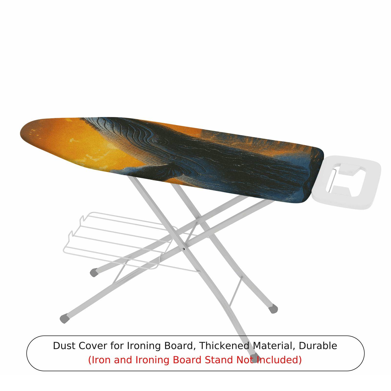 1-Piece Whale Ocean Sunset  Ironing Board Cover, Universal Size, Without Board