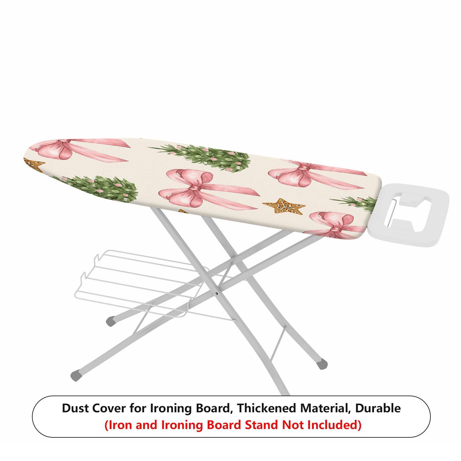 1-Piece Christmas Bow Tree  Ironing Board Cover, Universal Size, Without Board