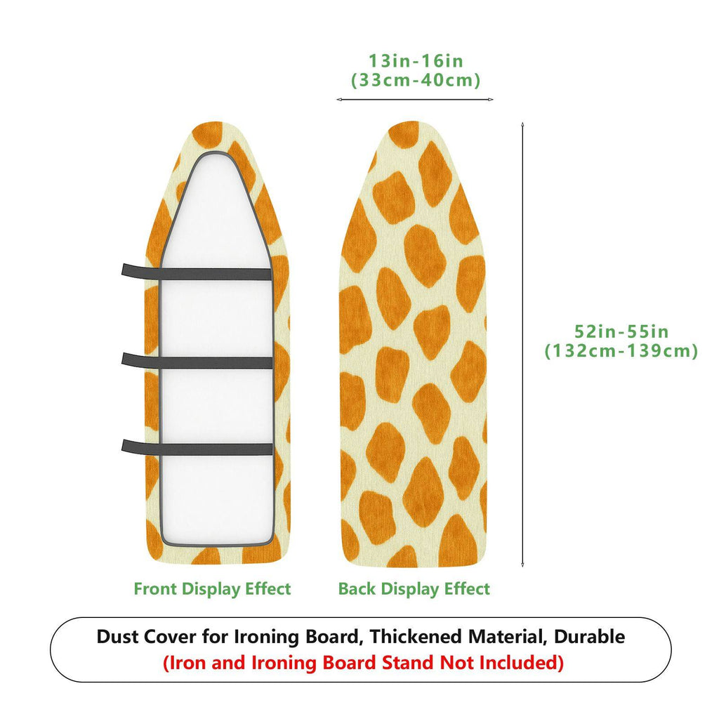 1-Piece Giraffe Pattern Animal Print Yellow  Ironing Board Cover, Universal Size, Without Board