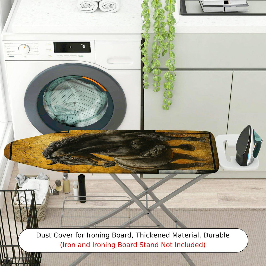 1-Piece Horse Art Decor Retro  Ironing Board Cover, Universal Size, Without Board
