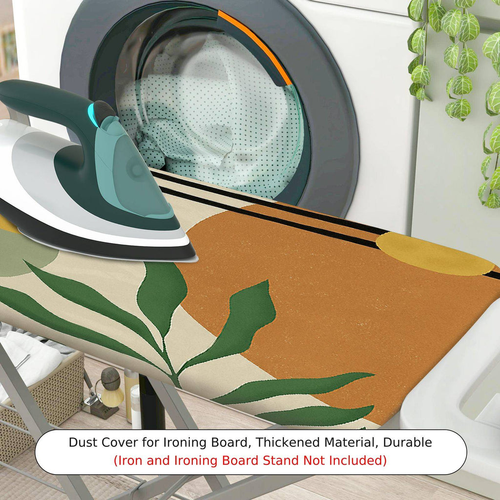 1-Piece Abstract Botanical Stripe  Ironing Board Cover, Universal Size, Without Board