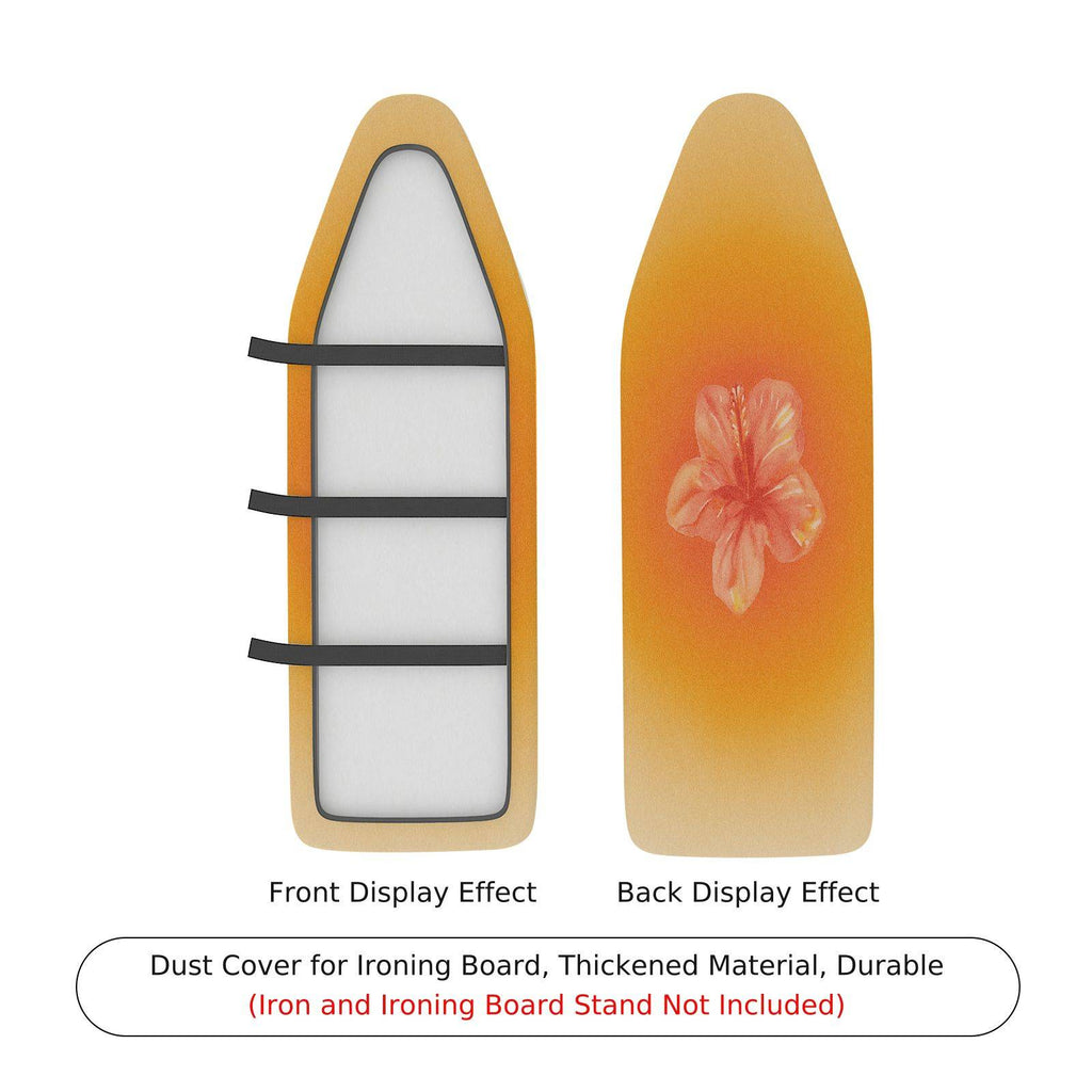 1-Piece Floral Orange Pink Blossom  Ironing Board Cover, Universal Size, Without Board