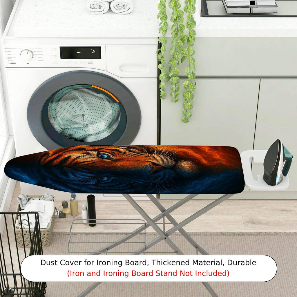 1-Piece Tiger Animal Wild  Ironing Board Cover, Universal Size, Without Board