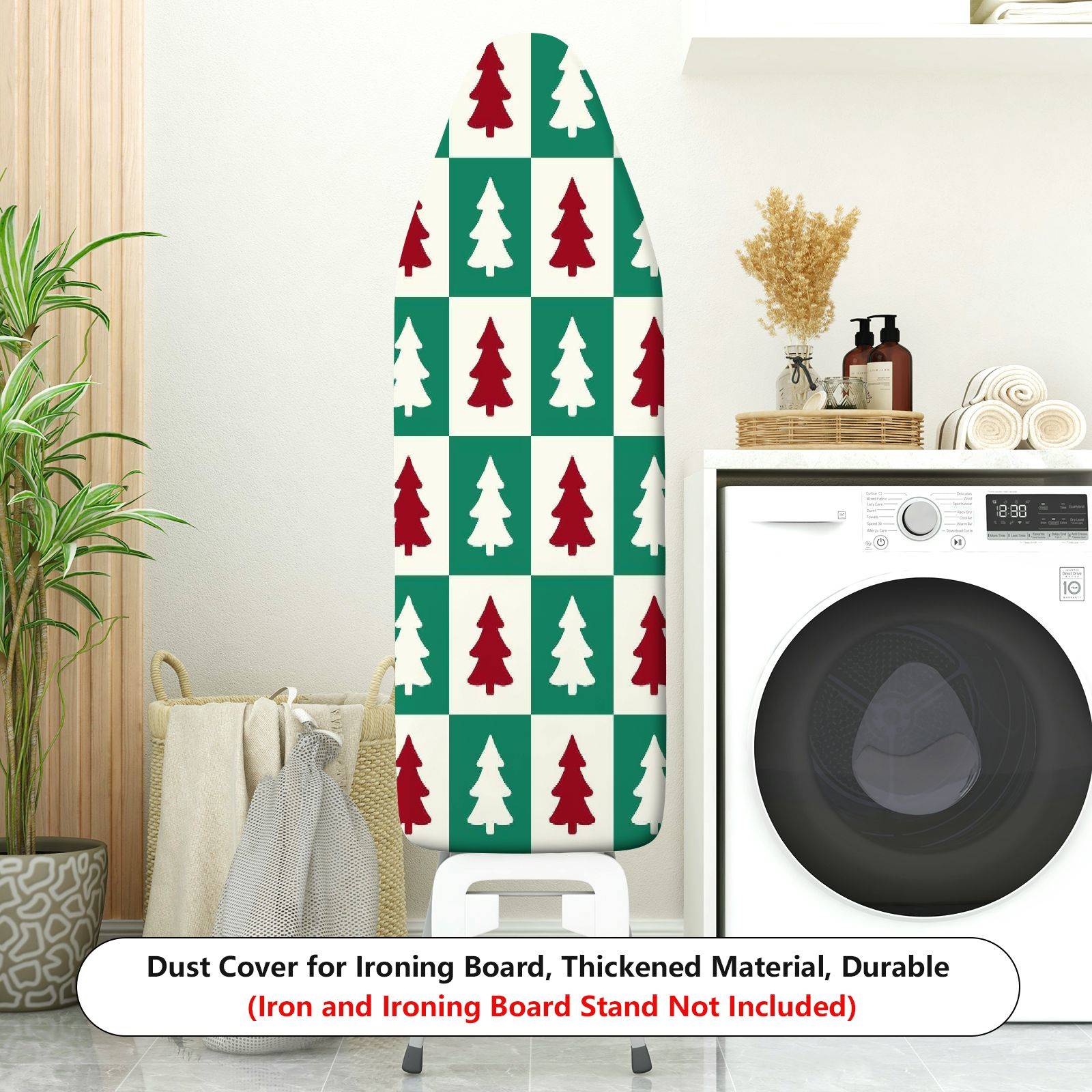 1-Piece Christmas Tree Holiday Festive  Ironing Board Cover, Universal Size, Without Board