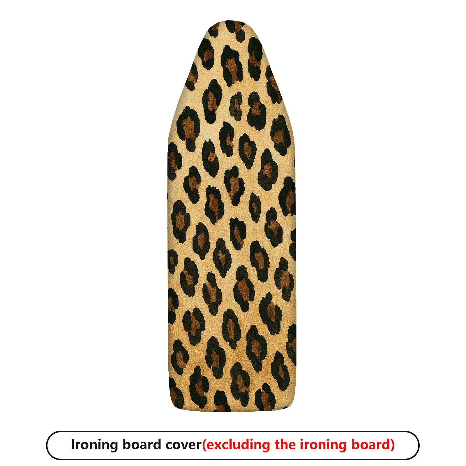 1-Piece Leopard Animal Pattern Beige  Ironing Board Cover, Universal Size, Without Board