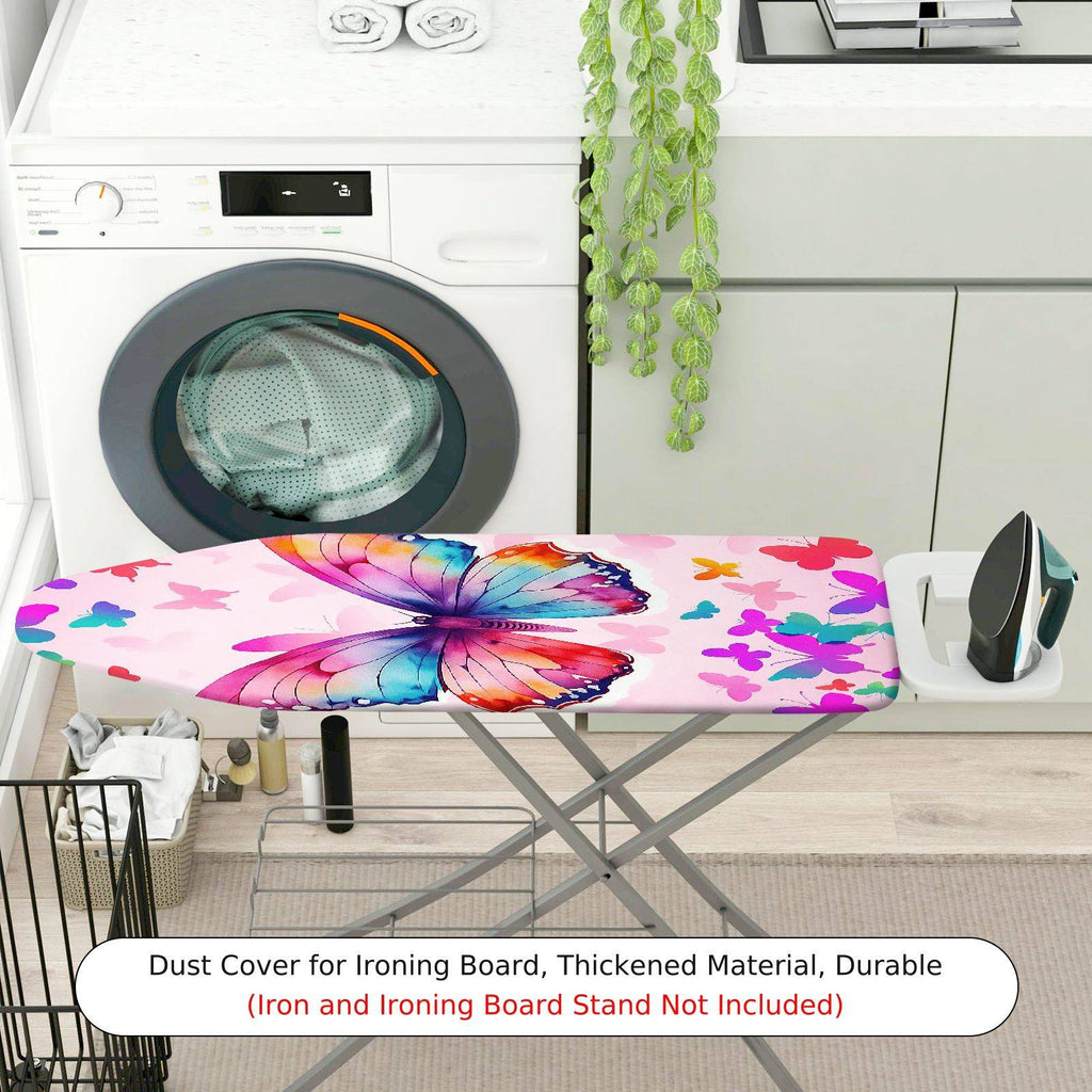 1-Piece butterfly pink colorful  Ironing Board Cover, Universal Size, Without Board