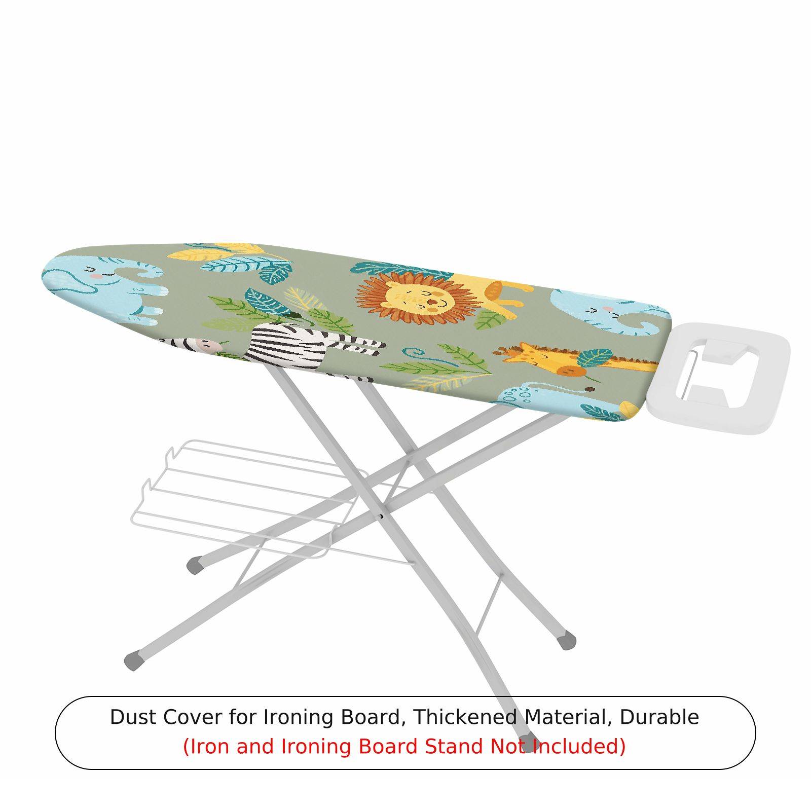 1-Piece Safari Animal Jungle  Ironing Board Cover, Universal Size, Without Board