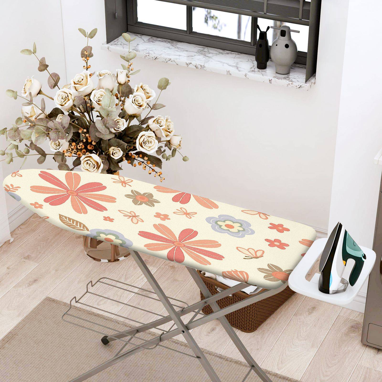 1-Piece Animal Floral  Ironing Board Cover, Universal Size, Without Board