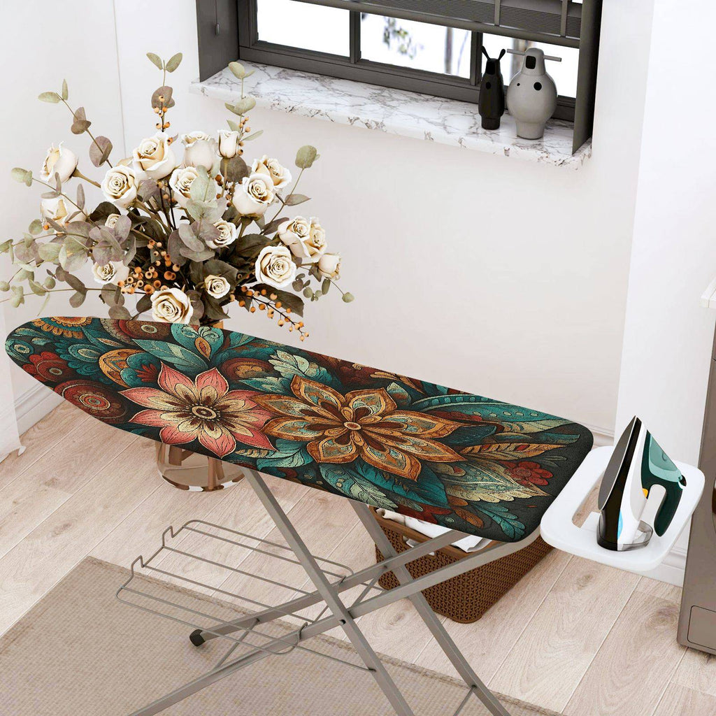 1-Piece Floral Abstract Vintage  Ironing Board Cover, Universal Size, Without Board