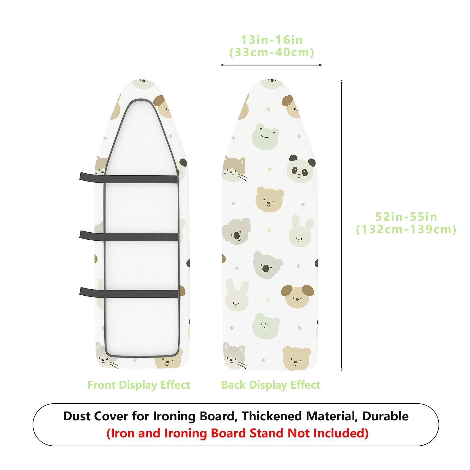 1-Piece Cute  Animal Pattern  Ironing Board Cover, Universal Size, Without Board