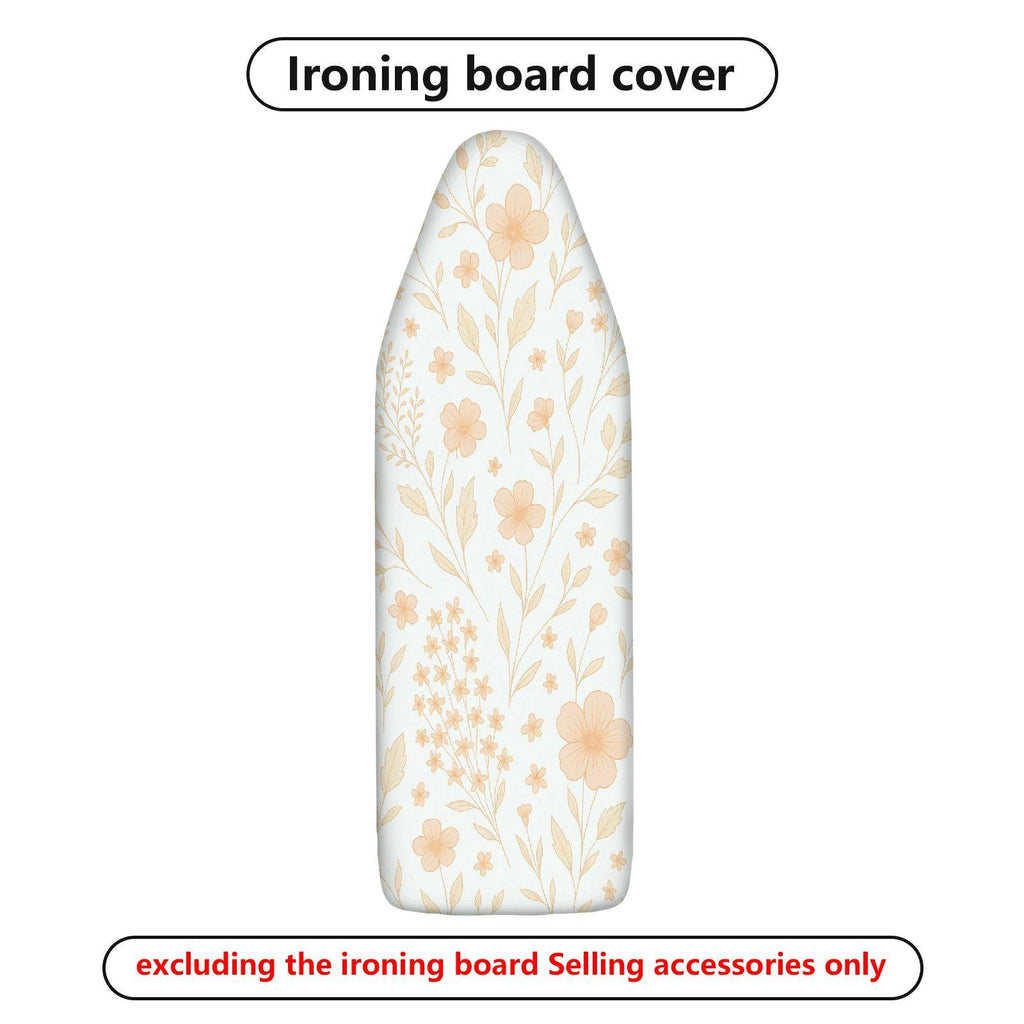1-Piece Floral Pattern Beige Vintage  Ironing Board Cover, Universal Size, Without Board
