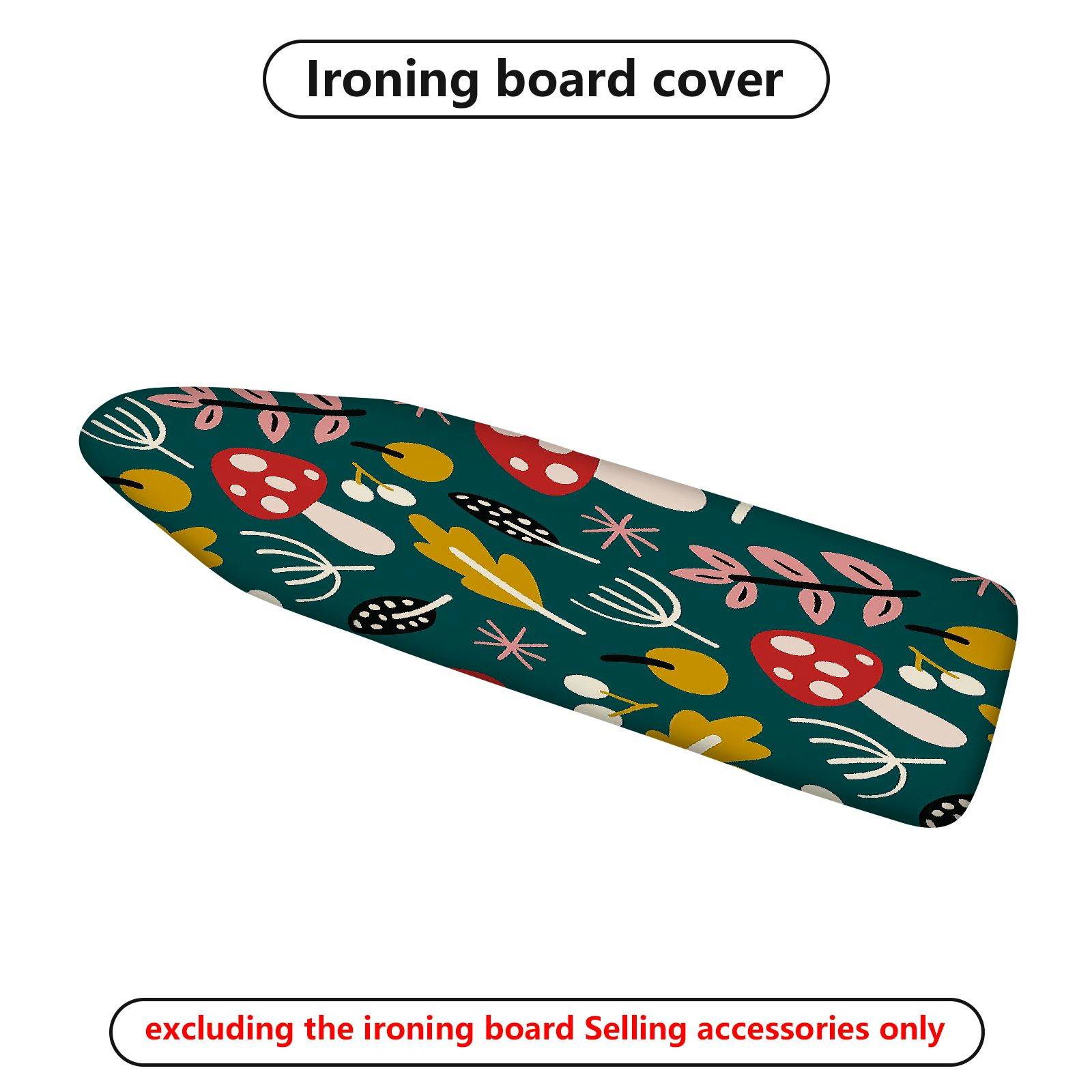 1-Piece Mushroom Floral Abstract  Ironing Board Cover, Universal Size, Without Board