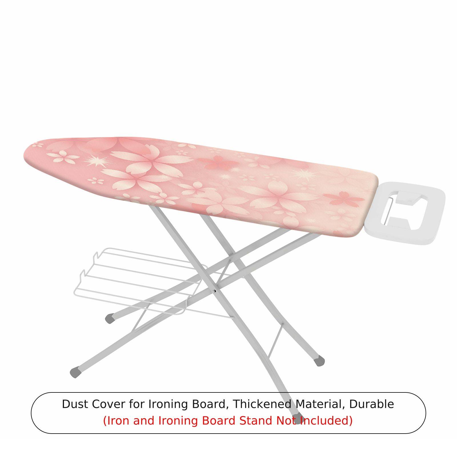 1-Piece Floral Butterfly Pink  Ironing Board Cover, Universal Size, Without Board