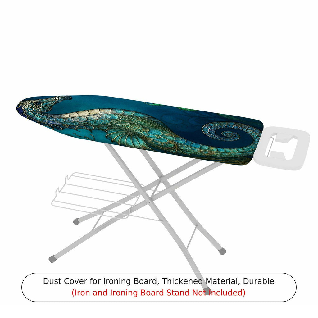 1-Piece Dragon Ocean Blue  Ironing Board Cover, Universal Size, Without Board