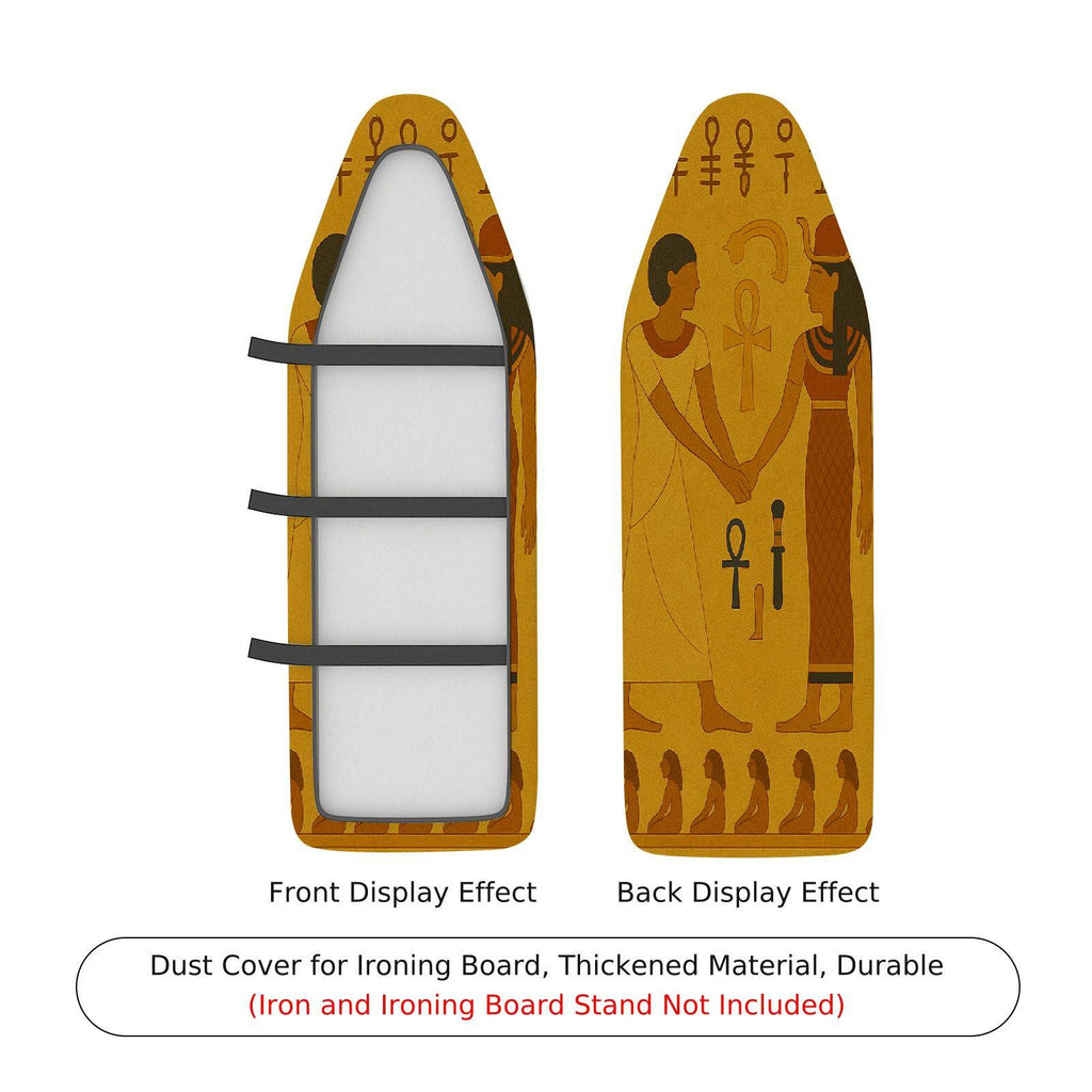 1-Piece Ancient Egyptian Hieroglyphs Art Design  Ironing Board Cover, Universal Size, Without Board