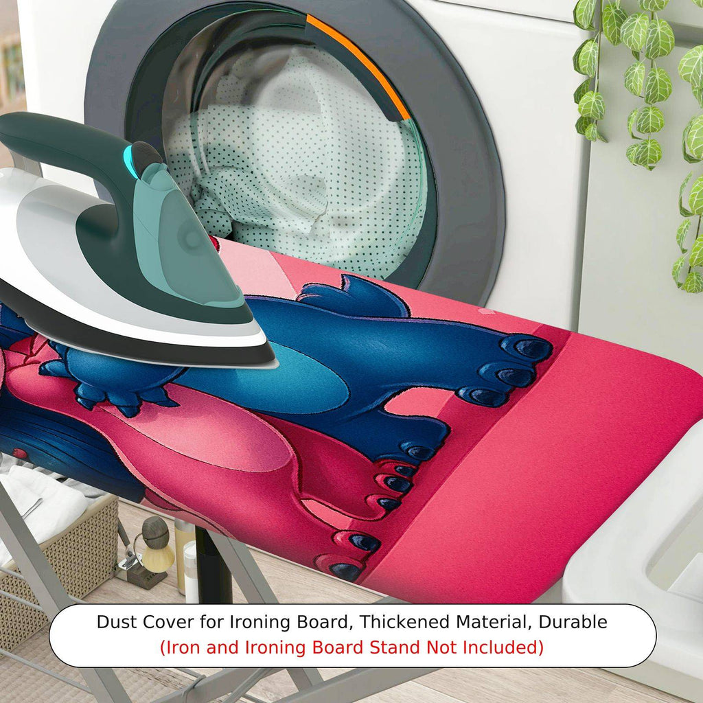 1-Piece Hearts Pink Blue  Ironing Board Cover, Universal Size, Without Board