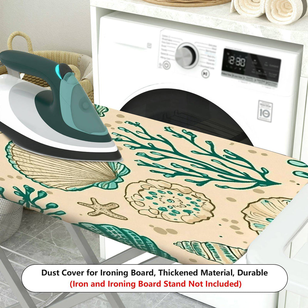 1-Piece Seashell Coral Ocean  Ironing Board Cover, Universal Size, Without Board
