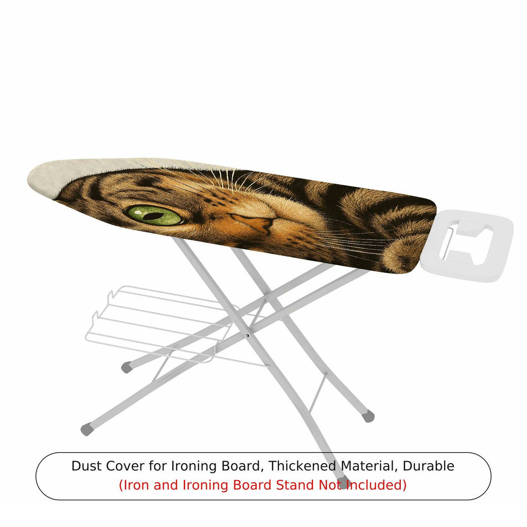 1-Piece Cat Animal Green Eyes  Ironing Board Cover, Universal Size, Without Board