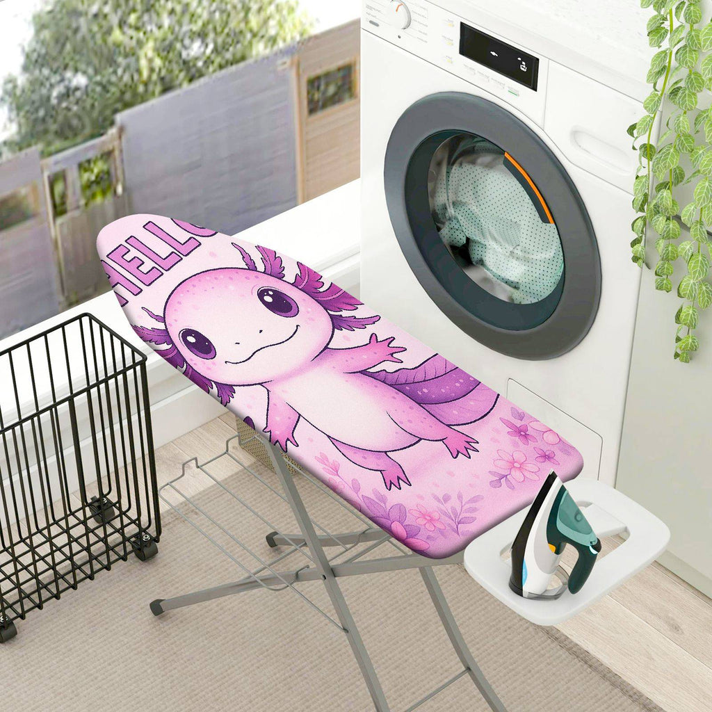 1-Piece Cute  Pink Axolotl  Ironing Board Cover, Universal Size, Without Board