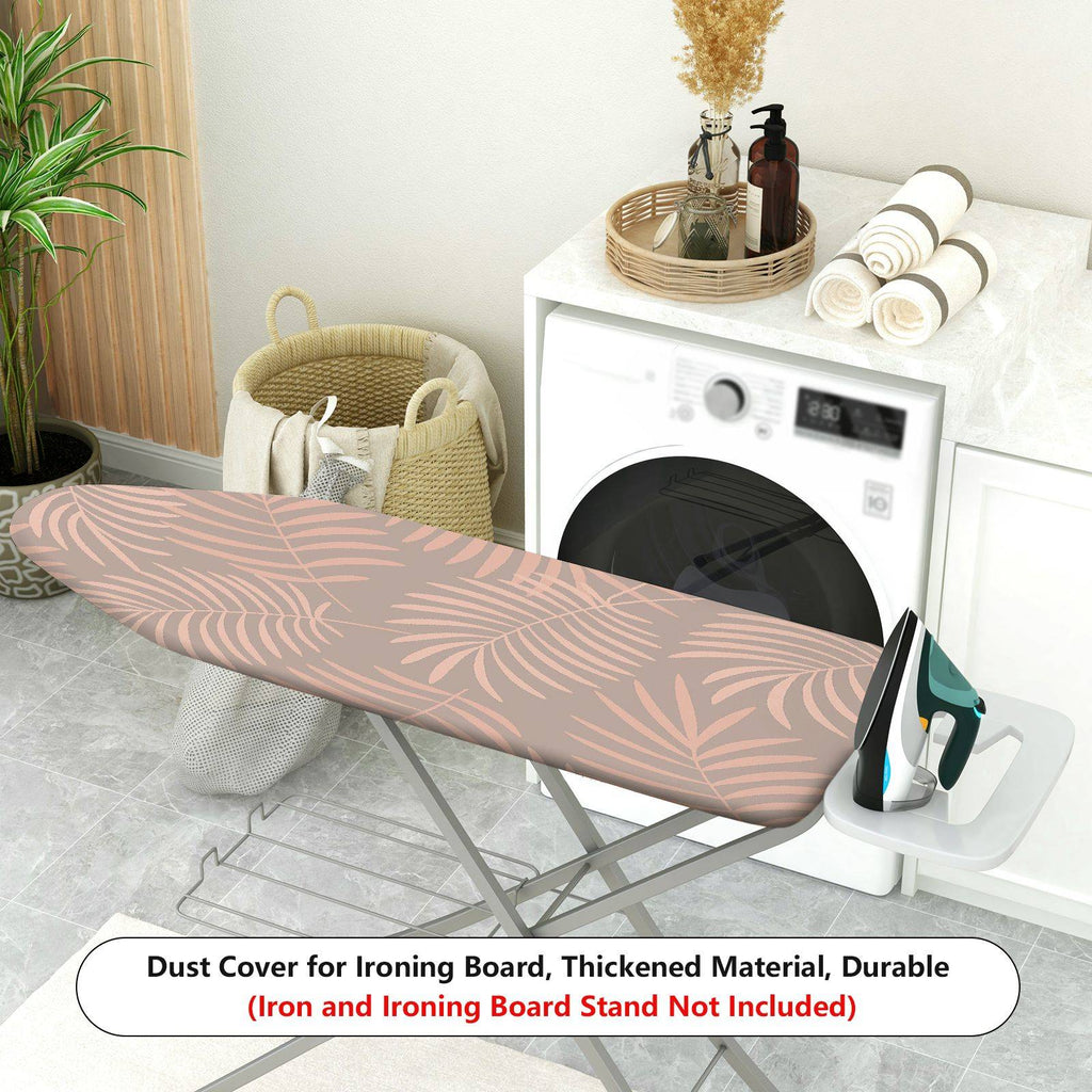 1-Piece Leaf Tropical Beige  Ironing Board Cover, Universal Size, Without Board