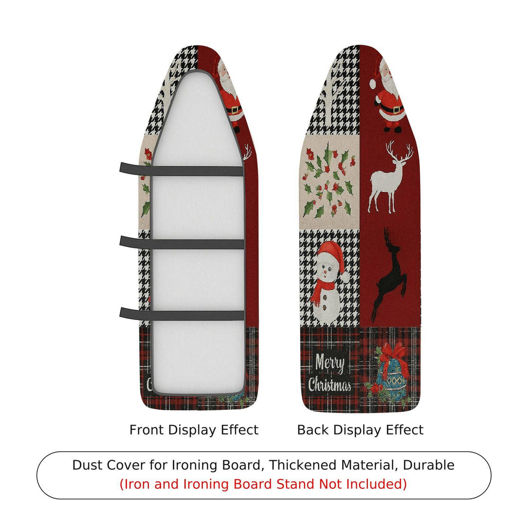 1-Piece Christmas Reindeer Snowman  Ironing Board Cover, Universal Size, Without Board