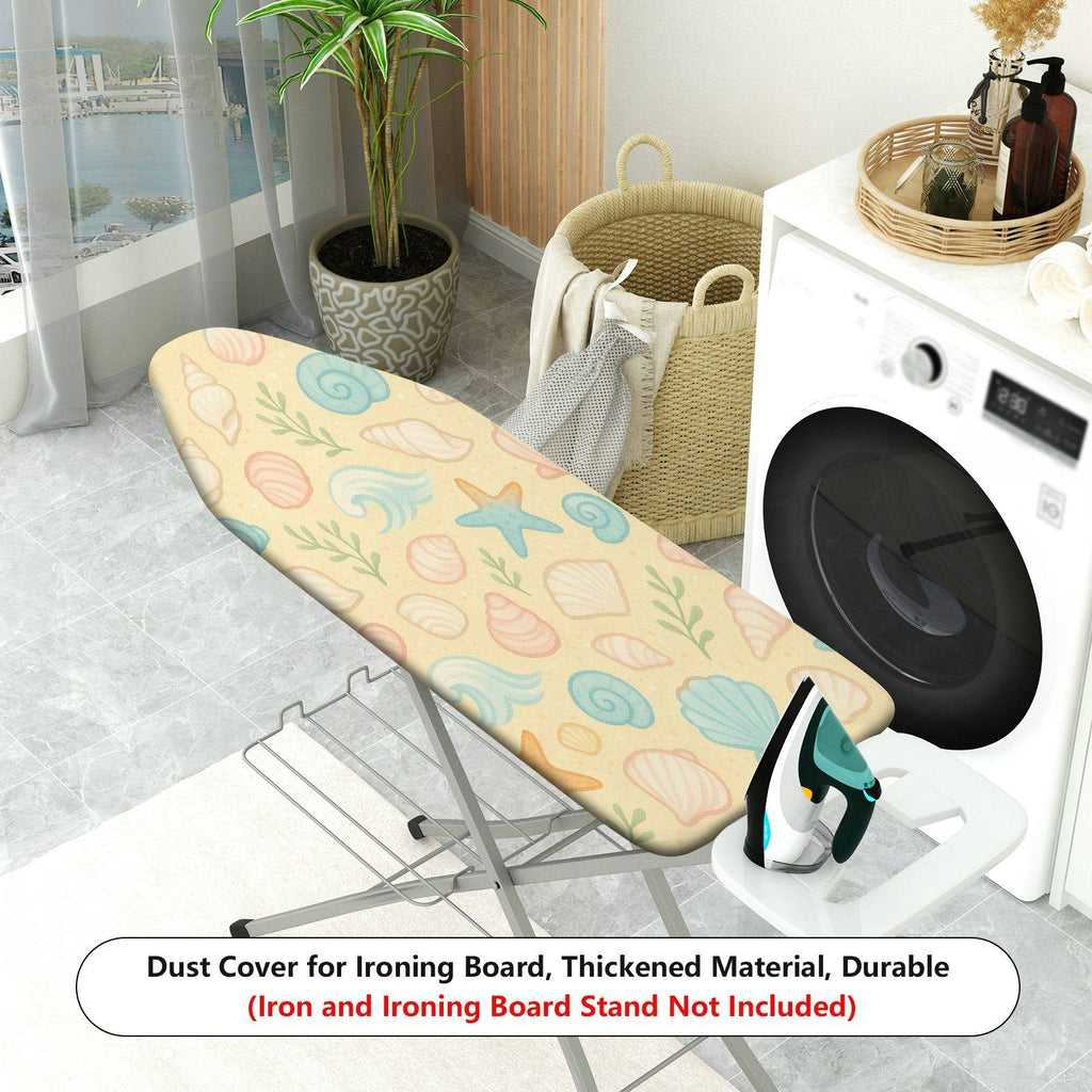 1-Piece Seashell Ocean Starfish  Ironing Board Cover, Universal Size, Without Board