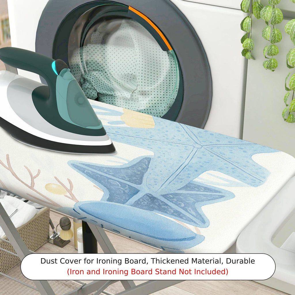 1-Piece Ocean Starfish Shell  Ironing Board Cover, Universal Size, Without Board