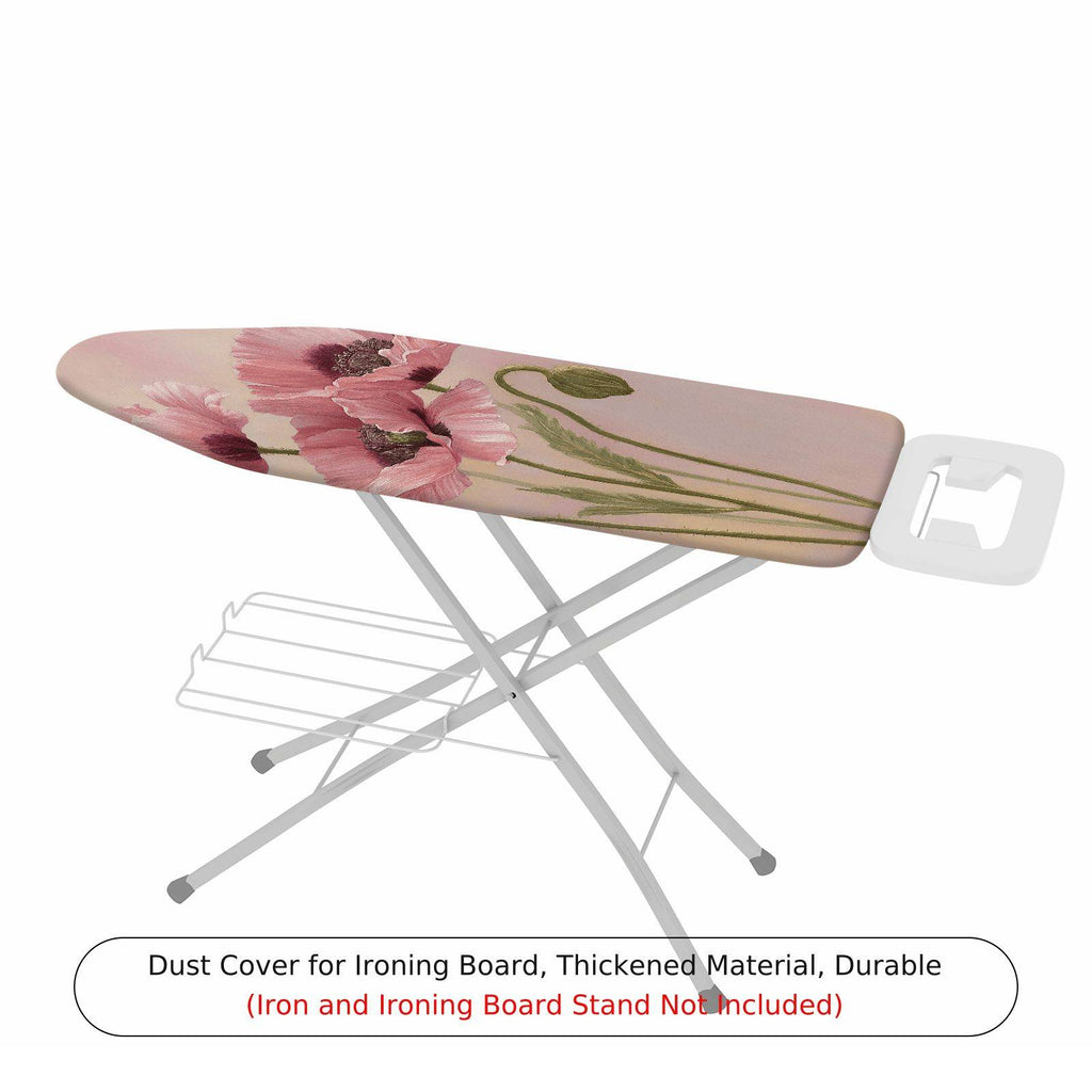 1-Piece Floral Pink Artistic  Ironing Board Cover, Universal Size, Without Board