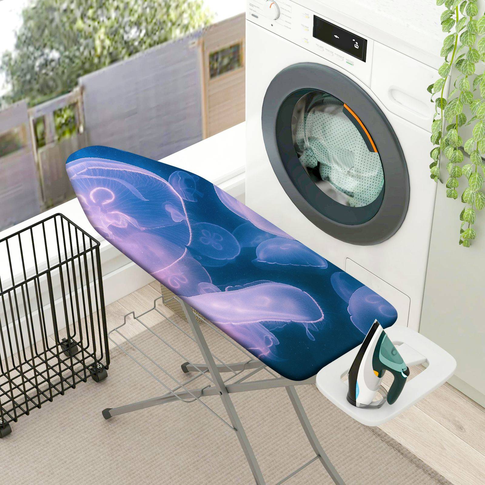 1-Piece Jellyfish Ocean Marine  Ironing Board Cover, Universal Size, Without Board