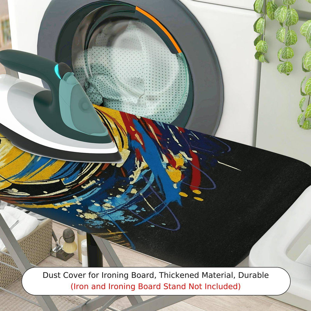 1-Piece Soccer Splash Abstract  Ironing Board Cover, Universal Size, Without Board