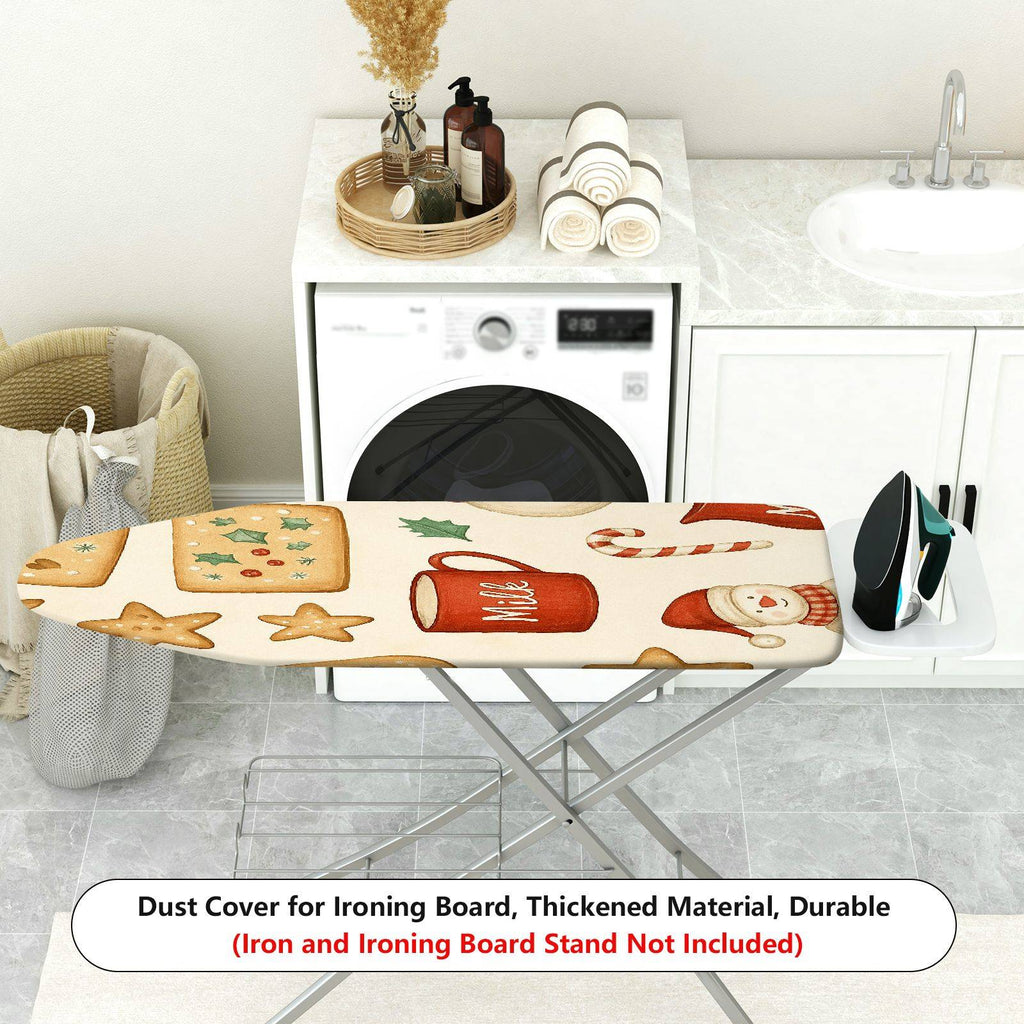 1-Piece Christmas Snowman Cookie Holiday  Ironing Board Cover, Universal Size, Without Board
