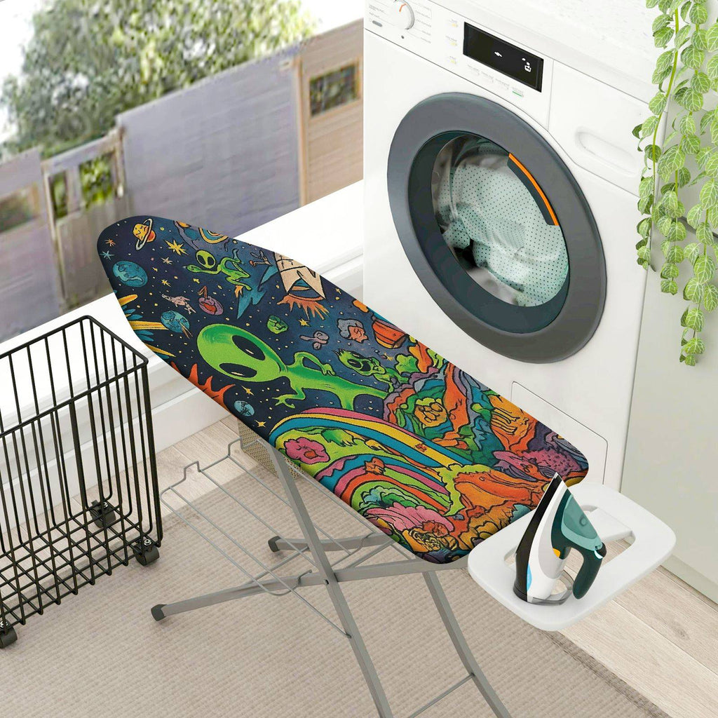 1-Piece Alien Galaxy Space  Ironing Board Cover, Universal Size, Without Board
