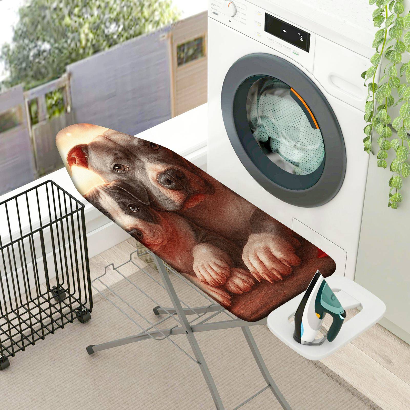 1-Piece Dog Puppy Animal  Ironing Board Cover, Universal Size, Without Board