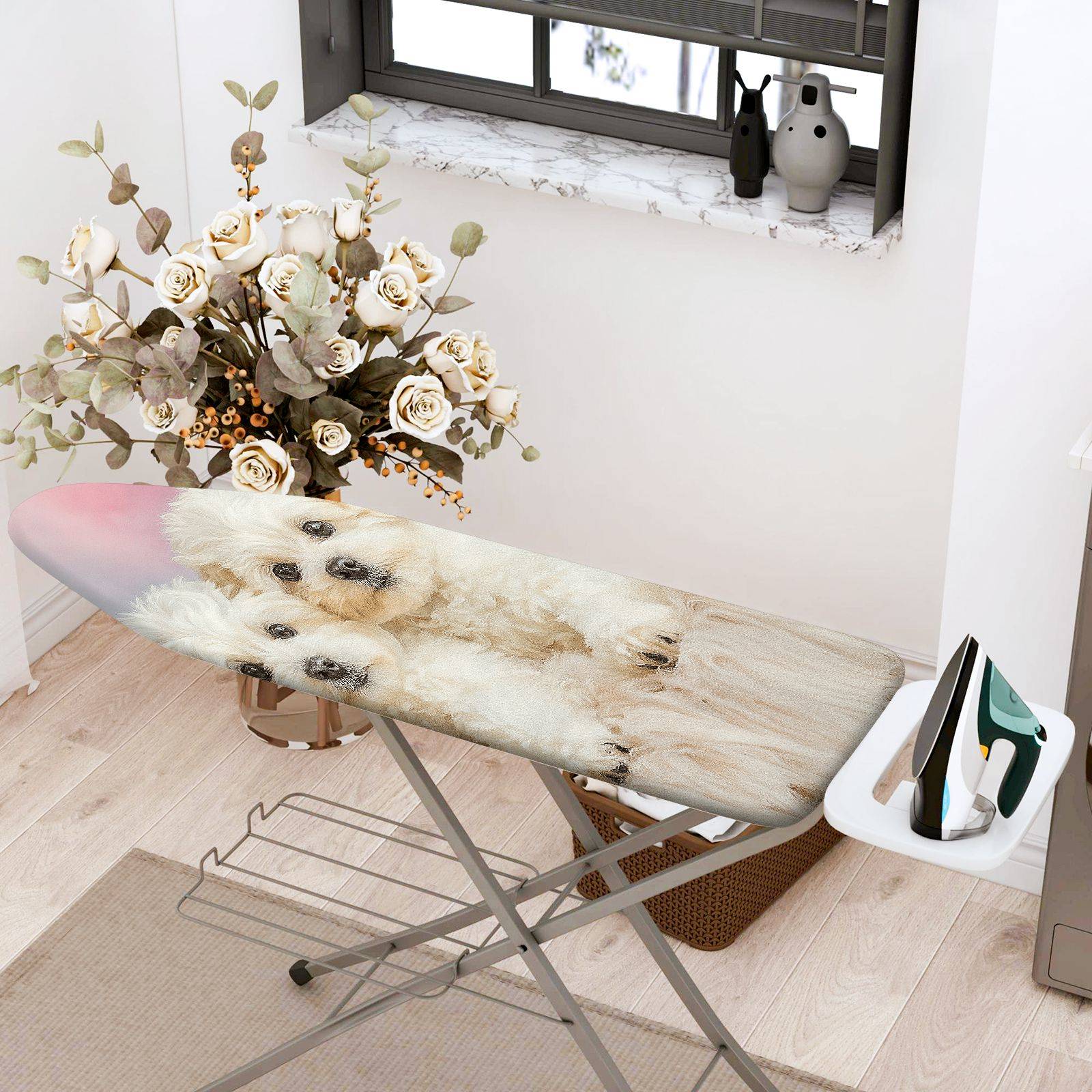 1-Piece dog pet animal  Ironing Board Cover, Universal Size, Without Board