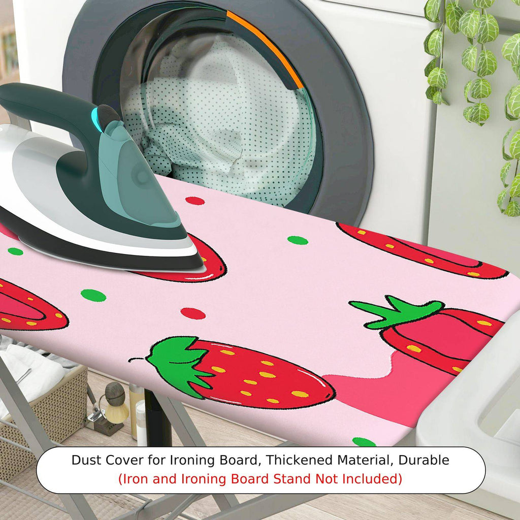 1-Piece Strawberry Pink Red  Ironing Board Cover, Universal Size, Without Board