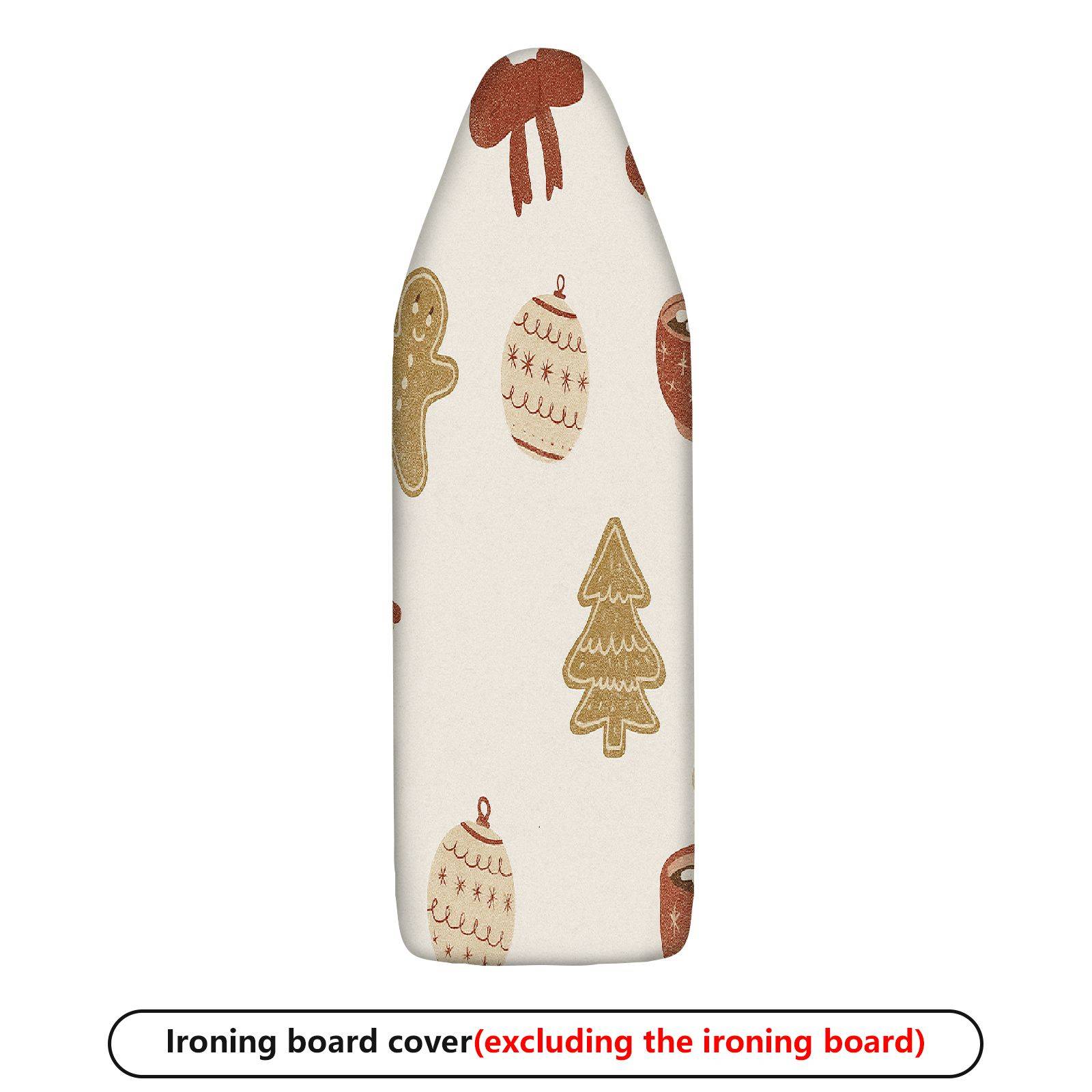 1-Piece Christmas Gingerbread Ornament  Ironing Board Cover, Universal Size, Without Board