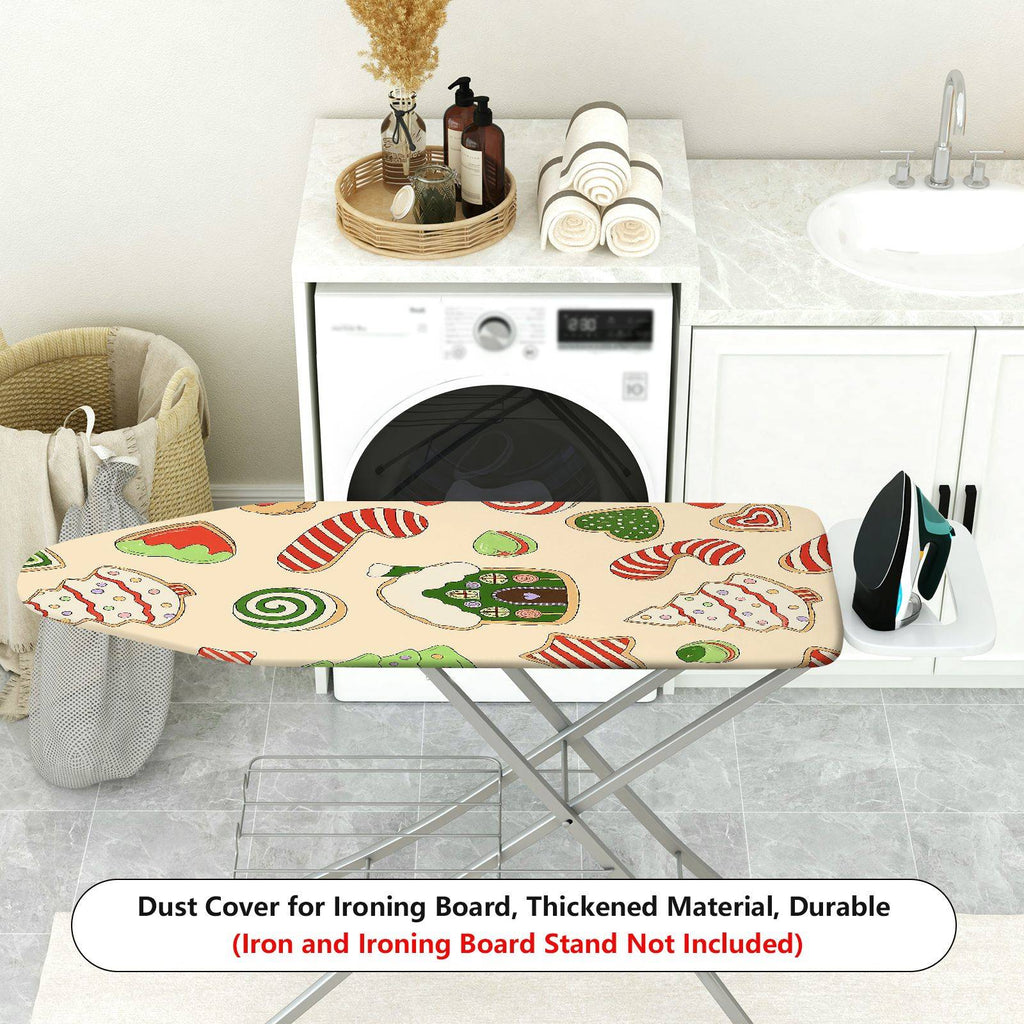 1-Piece Christmas Candy House Tree  Ironing Board Cover, Universal Size, Without Board
