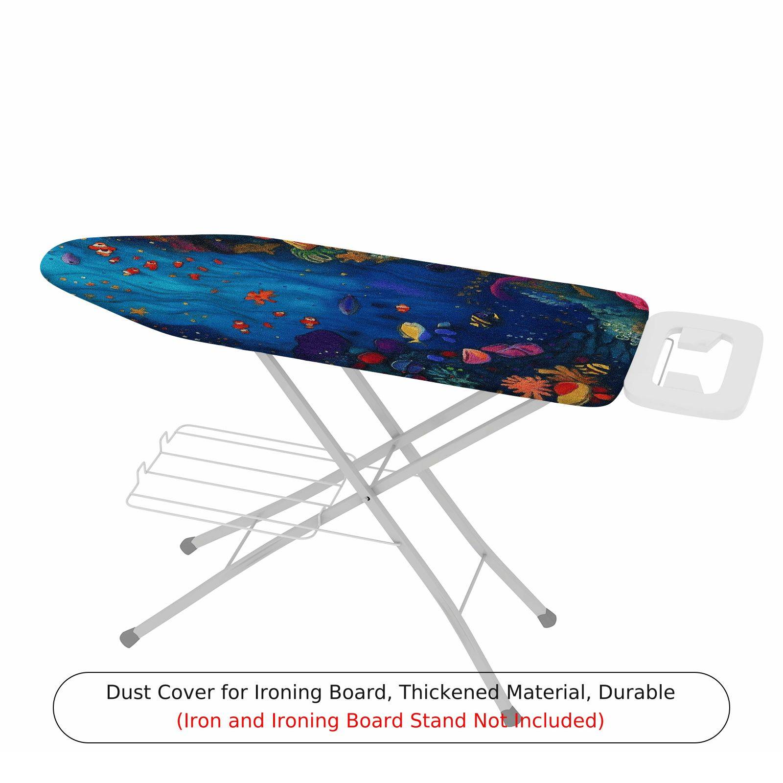 1-Piece ocean underwater colorful  Ironing Board Cover, Universal Size, Without Board