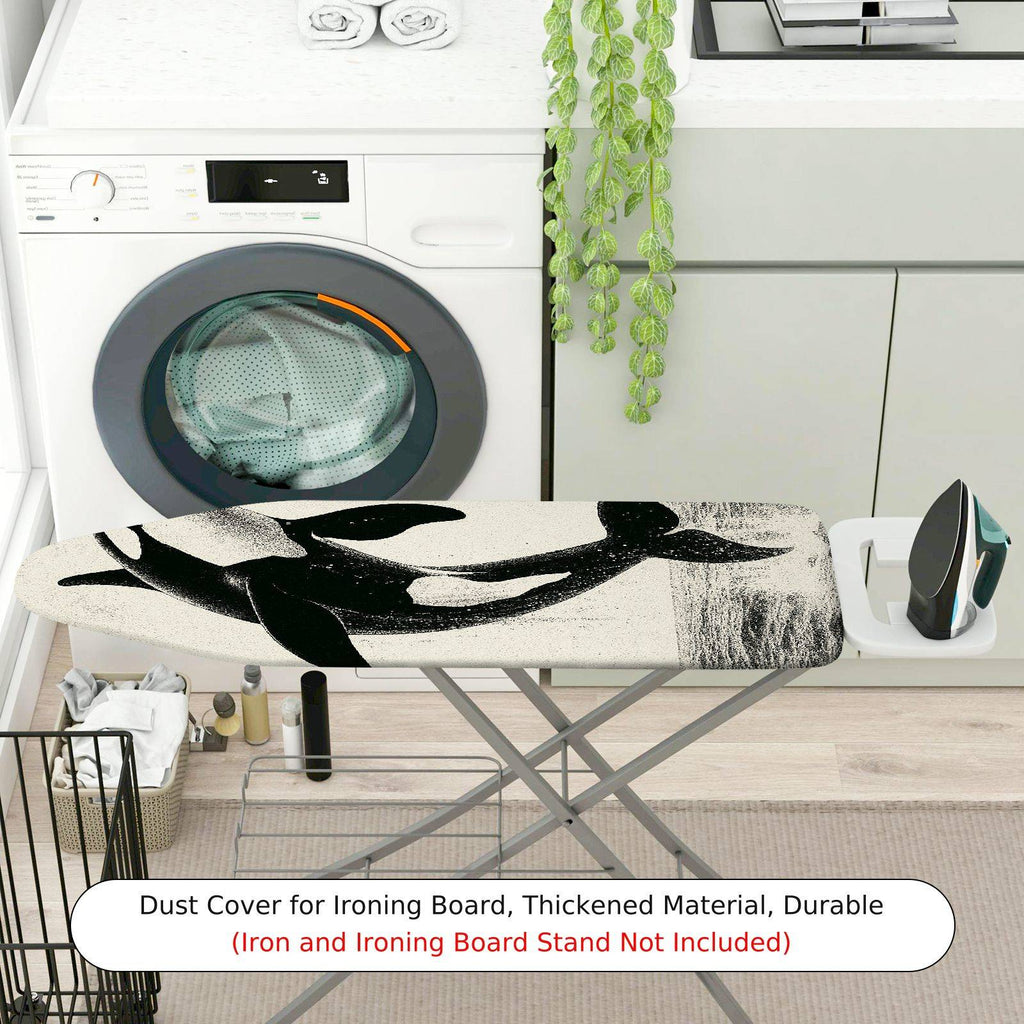 1-Piece Whale Ocean Sea  Ironing Board Cover, Universal Size, Without Board