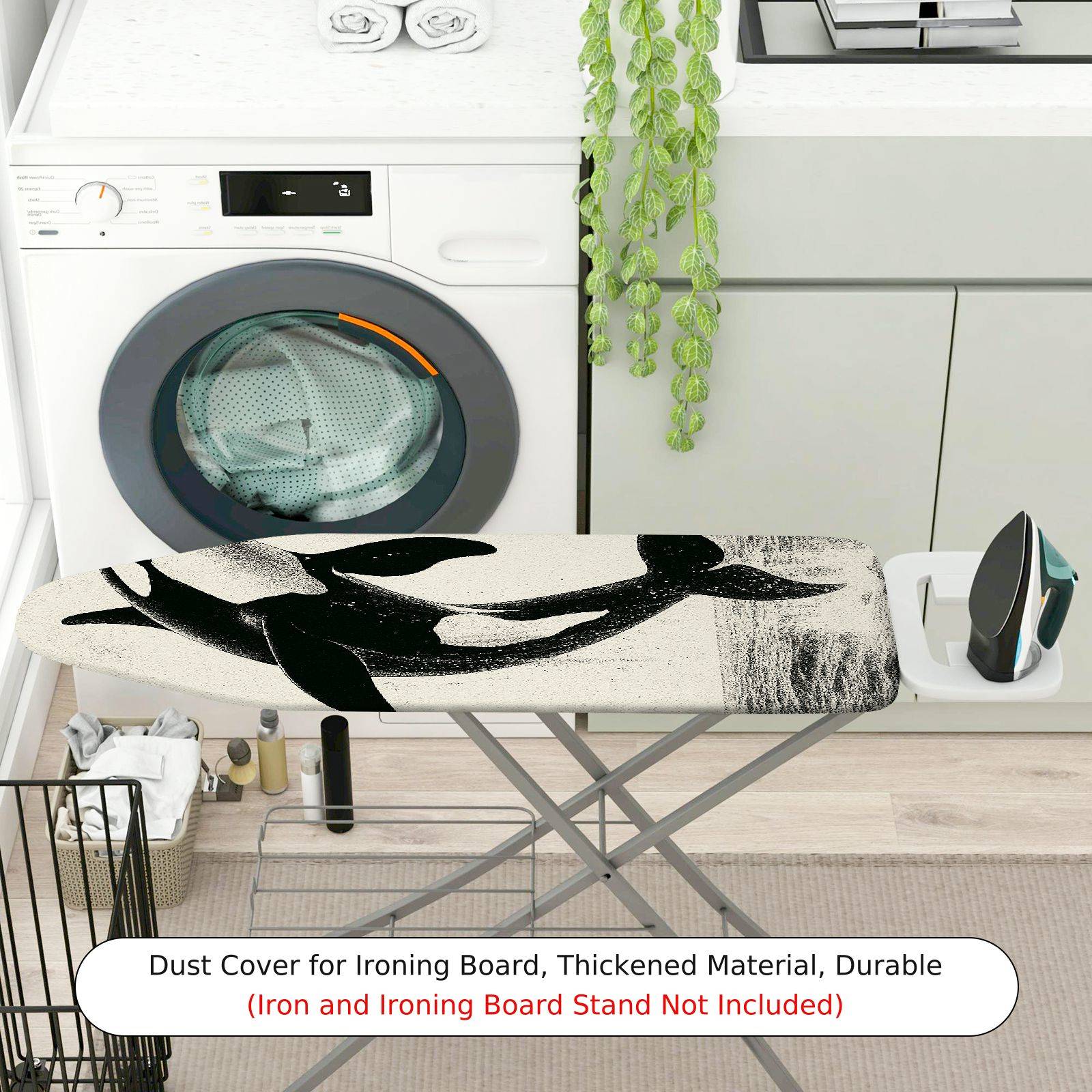 1-Piece Whale Ocean Sea  Ironing Board Cover, Universal Size, Without Board