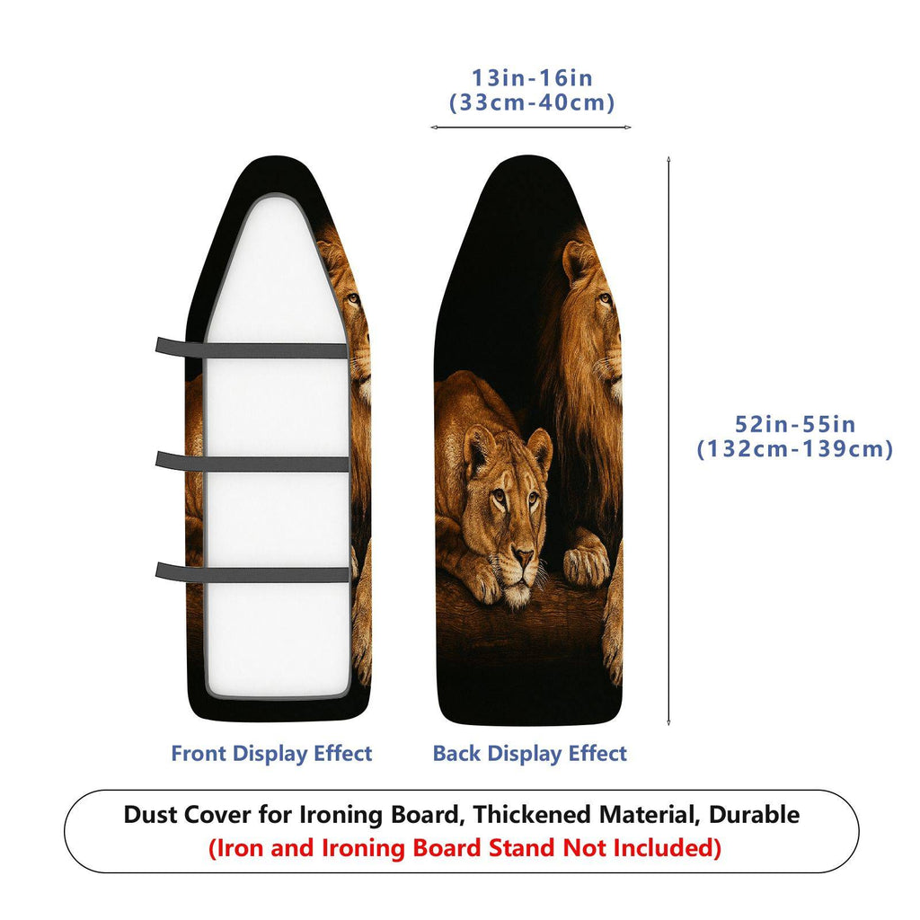 1-Piece Lion Animal Elegant  Ironing Board Cover, Universal Size, Without Board