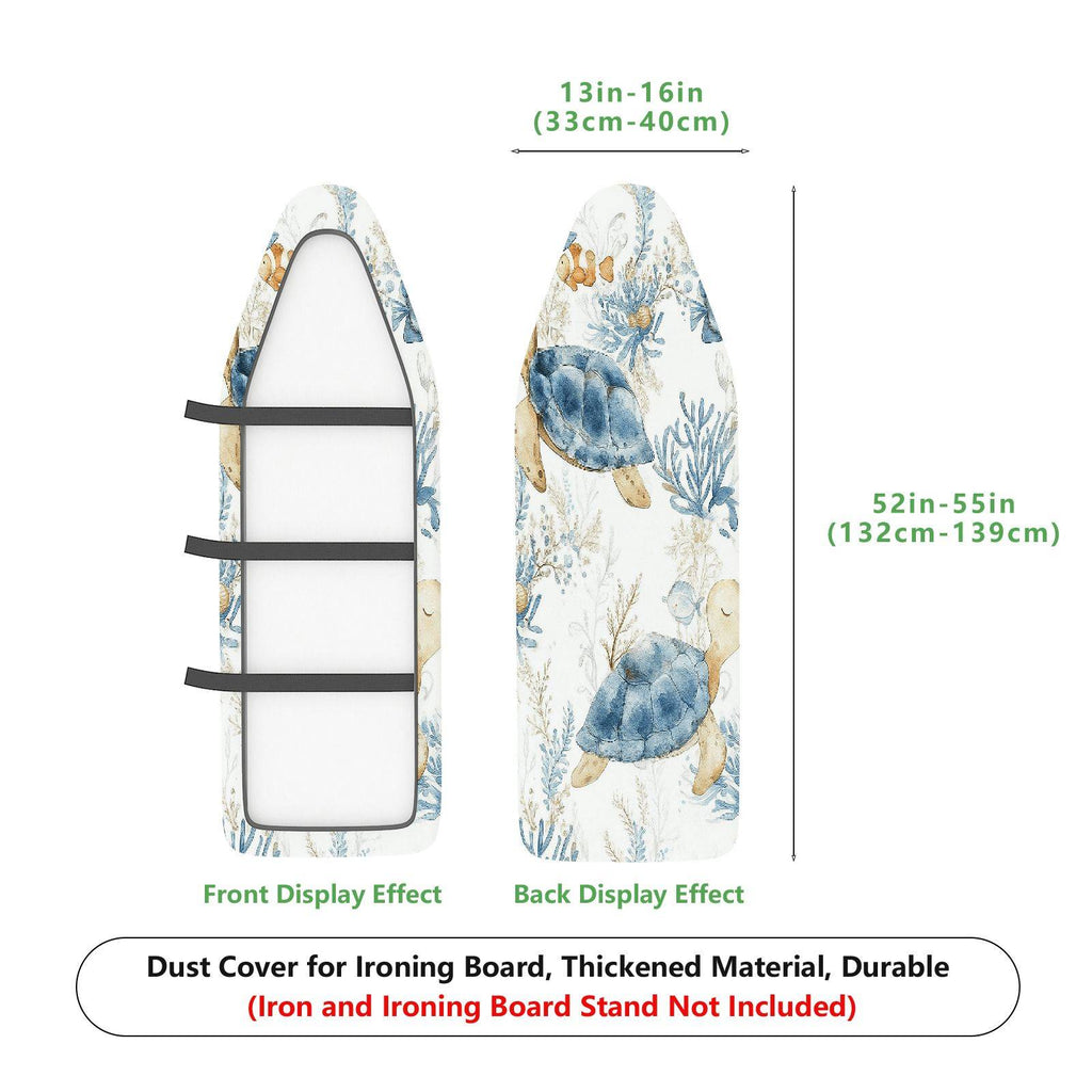 1-Piece Turtle Ocean Sea  Ironing Board Cover, Universal Size, Without Board