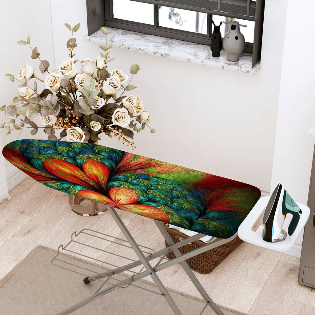1-Piece Abstract Colorful Floral  Ironing Board Cover, Universal Size, Without Board