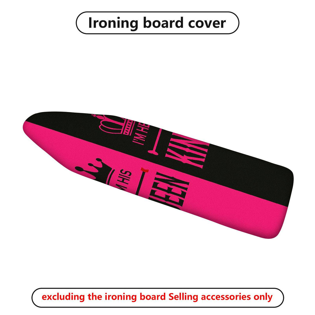 1-Piece Queen Crown Pink  Ironing Board Cover, Universal Size, Without Board