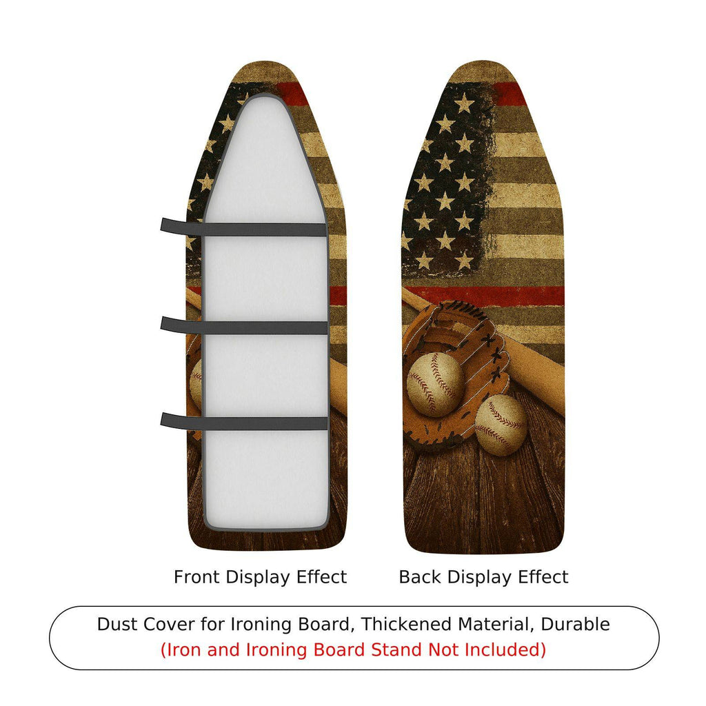 1-Piece American Flag Baseball Glove Sports  Ironing Board Cover, Universal Size, Without Board