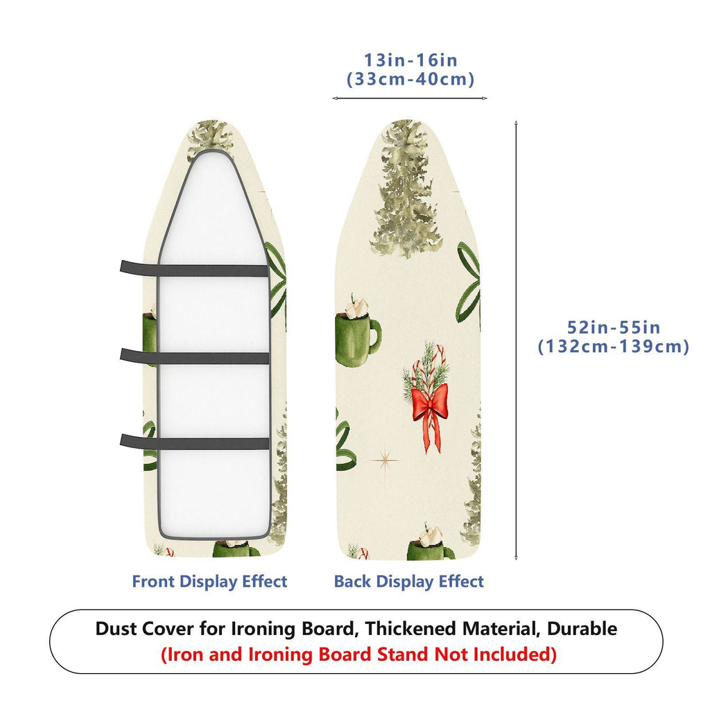 1-Piece Christmas Gift Tree Bow  Ironing Board Cover, Universal Size, Without Board